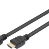 Kabel połączeniowy HDMI Ultra High Speed, typ A, 5,0 m, z Ethernetem, UHD 8K 60p, złoty, czarny
