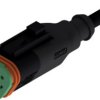 Connection cable, socket, 3 pole, straight to openend, 5m