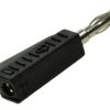 Wtyk bananowy 1.107.BK;4mm;czarny;10A;60V
