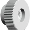 Knurled nut, M4, H 8 mm, outer Ø 15.2 mm, PA, 150 20 06