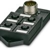Sensor/actuator distribution box with M12 sockets, M12 Buchse, 4, true