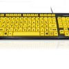 Klawiatura Upośledzenie wzroku przewodowa, kolor: Żółty, USB, QWERTY (arabski), Ceratech