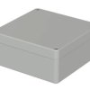 PC enclosure, (L x W x H) 122 x 120 x 55 mm, light gray (RAL 7035), IP66, 02217094