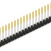 Pin header, 20 pole, pitch 2.54 mm, straight, black, 10054280