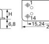 Crystal oscillator, 32 MHz, ±50 ppm, 15 pF, THT, (L x W x H) 20.4 x 13.1 x 5.3 mm, O- 32,000000M-AQO 14-50-5,0-A