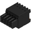 Socket header, 10 pole, pitch 3.5 mm, straight, black, 1277490000