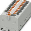 Distribution block, push-in connection, 0.34-4.0 mm², 41 A, 6 kV, gray, 1047418