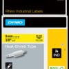 Shrink sleeve cassette, 3:1, (L x W) 1.5 m x 9 mm, inscribable, yellow, 18054