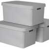 Curver 240659 Pudełko z tworzywa sztucznego INFINITY (S x W x G) 560 x 270 x 390 mm szary 3 szt.