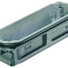 Surface mount housing, size 24B, die-cast aluminum, screw locking, IP65/IP68/IP6K9K, 09405240312