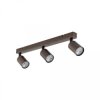 Lampa sufitowa brązowa 3x reflektorki na listwie TOP BROWN 6181 TK Lighting