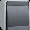441609 Universal switch, 10 A, IP44, AquaTop, plug-in terminal, grey