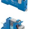 Przekaźnik interfejsowy 12V ac Finder DPDT 250/440V ac 8/15A Szyna DIN bieguny 2 Przekaźnik z interfejsem Śruba