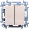 Simon 10 Przycisk Podwójny Kremowy Cp2.01/41
