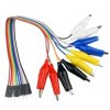 Przewody goldpin męskie z krokodylkami krokodylki do arduino 20cm 10szt