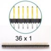 Pin header strip 36 x 1 (77311-818-36) - Amphenol