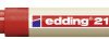 Edding edding 21 permanent marker EcoLine 4-21002 Marker permanentny czerwony Wodoodporny: Tak