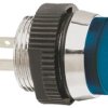 Lampka kontrolna do montażu panelowego 24 → 28V, niebieska 16mm LED Chrom Signal Construct