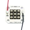 Lampy z wieloma diodami LED na podczerwień SMD 2-pinowa 9-ledowy, λ 850nm, 30 x 30 x 3.85mm, OSLON Black PowerCluster,