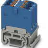 Distribution block, push-in connection, 0.14-2.5 mm², 6 pole, 17.5 A, 6 kV, blue, 3002919