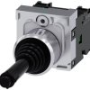 Joystick 2-osiowy Chwilowy SPST Siemens IP65, IP67, 10 A Śruba Okrągłe