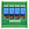 ELECTRONICS-SALON DIN Rail Mount 4 SPDT Power Relay Interface Module, 10A Relay, 48V Coil.