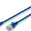 Patch cable, RJ45 plug, straight to RJ45 plug, straight, Cat 6A, F/FTP, LSZH, 0.3 m, blue, DK-1632-A-003S-B