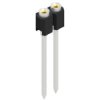 Socket header, 2 pole, pitch 2.54 mm, straight, MK 07 2 Z