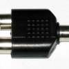 Redukcja gniazdo RCA - 2x gniazdo RCA