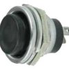 MS1113-B Przełacznik typu push on (czarny) otwór M16 reset n. otwarty (NO)