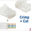 86453 RJ45 Crimp+Cut Plug Cat.6 UTP 20 pieces