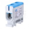 Listwa zaciskowa 1-torowa Al/Cu 2,5-50mm2 na szynę TH35 niebieski FJ-E50/B HEDO