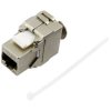 TruComponents 240051 RJ45 coupling, CAT 6a Connector, straight, 8 pins Metal
