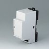 PPO/PC DIN rail enclosure, (L x W x H) 82 x 29 x 86 mm, light gray/black, B6511111