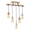 Lampa Wisząca Drewniana Pięciopunktowa Jack 583 5Xe27 Max. 40W Mlp583