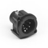 Złącze XLR 5 -pinowe Montaż w obudowie XLR Męski Czarny