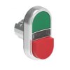 Metalowy przycisk fi22mm 2 klawiszowy samoczynny powrót 1 kryty 1 wystający, podświetlany Zielony - Czerwony LPSBL7213