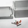 Aluminum die cast enclosure, (L x W x H) 160 x 160 x 90 mm, gray (RAL 7046), IP68, 1590Z160GY
