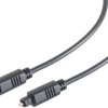 Connection cable, 1.5 m, black, Toslink plug, straight to Toslink plug, straight, BS69004-1.5