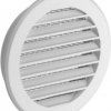 Kratka wentylacyjna okrągła Fi 60 biała z siatką