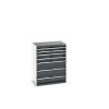 Szafa 7, kolor: Szary, materiał: Stal, 1000 mm x 525mm x 800 mm, Bott