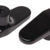RS PRO Pokrętło mocujące M8 Czarny długość gwintu: 12 mm Duroplast średnica pokrętła 80 mm Jednoramienny Otwór