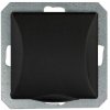 Opal Gniazdo wtyczkowe pojedyncze p/t 2p+Z, 16A, 250V, bryzgoodporne kolor czarny matowy GPT-16 OpH moduł CZ