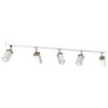Lampa Sufitowa Solo Sawn White / Patinated Wood 5X Mini Gu10 Mlp7480 Milagro