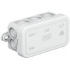 Junction box, 69 x 32 x 30 mm, no. of entries: 10, 2.5 mm², pure white, IP55, 2000005