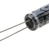 Kondensator 220μF 63V dc Radialny, Otwór przelotowy RS PRO roztaw: 5mm 10 (Dia.) x 20mm