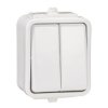 Łącznik oświetlenia podwójny 1 biegunowy IP44 biały SCHNEIDER