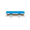 Listwa zaciskowa przewodu zerowego 12X16mm2 do montażu na szynie DIN35 690V 63A niebieski 0927-00
