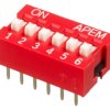 Przełącznik DIP 6-pozycyjny SPST THT 25 mA -40 → +85°C