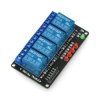 Moduł przekaźników 4 kanały - styki 10A/250VAC - cewka 5V